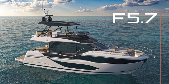 Prestige Yachts: the new F5.7, truly innovative living spaces