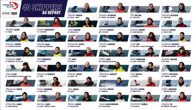 La lista dei 40 skipper che parteciperanno al Vendée Globe 2024