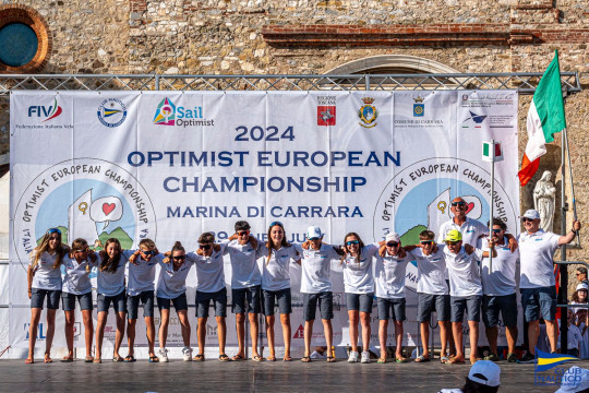 Secondo giorno di regate al Campionato Europeo Optimist di Marina di Carrara
