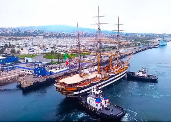 L'Italia torna in America con la nave scuola Amerigo Vespucci