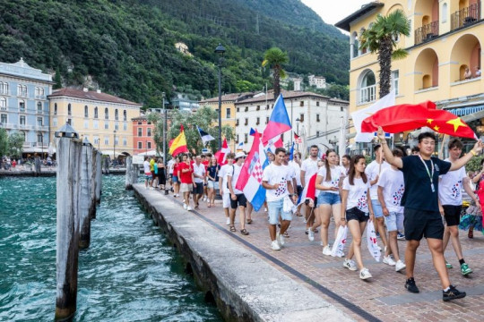 Cerimonia di apertura dei Trentino 2024 Youth Sailing World Championships