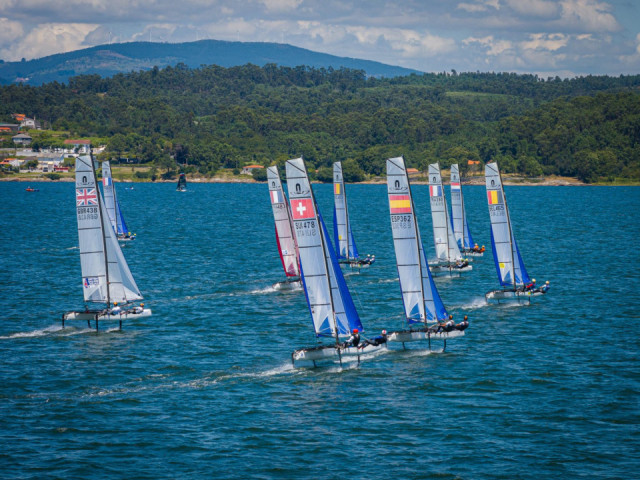 Petard and Lubac Reach Into Nacra 17 Lead at 2024 Junior World Championships