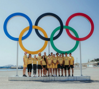 14 Athletinnen und Athleten des German Sailing Teams treten in 10 Disziplinen bei den olympischen Segelwettbewerben in Marseille an © Team Deutschland / @sofiekevanbilsen