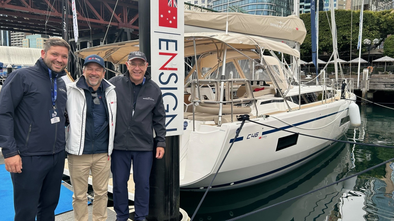 Bavaria C46 celebrates its Australian premiere with CEO Michael Müller