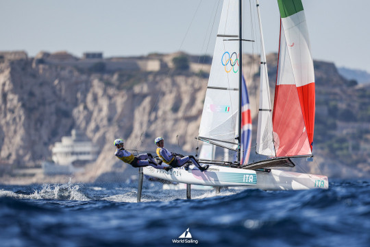 Olympic Sailing 2024: Italy’s Tita and Banti in control of Mixed Multihull