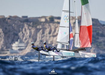 Olympic Sailing 2024: Italy’s Tita and Banti in control of Mixed Multihull