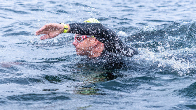 Ein besonderes Erlebnis: Die Schwimmdistanz im Sprintwettkampf beträgt 500m durch die Kieler Innenförde