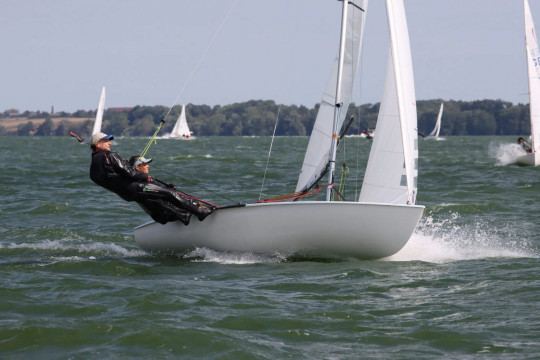 Bei der IDM der Korsare 2024 auf dem Schweriner See verteidigten Uti und Frank Thieme ihren Titel erfolgreich © Karsten Davideit