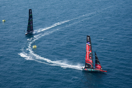 Racing set to begin for Emirates Team New Zealand in the Louis Vuitton 37th America’s Cup