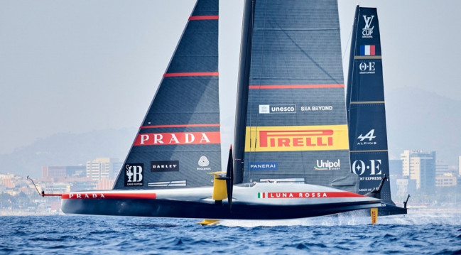 Luna Rossa: Final Preliminary Regatta Barcelona, Day 1