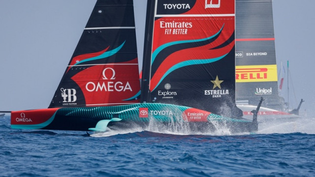 ETNZ begin the Louis Vuitton preliminary regatta with a win over Luna Rossa