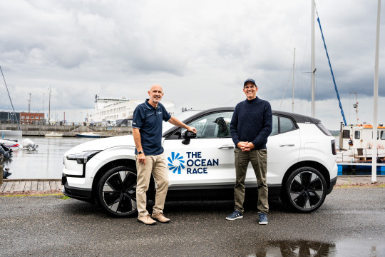 Jim Rowan, the CEO of Volvo Cars and Richard Brisius, the Race Chairman of The Ocean Race.
© Volvo Cars / The Ocean Race