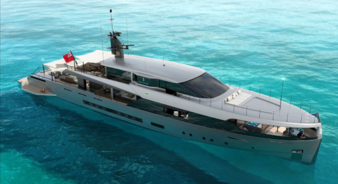 Ares Yachts unveiled new elegantly innovative 50.55m superyacht project Spitfire