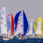 J/70 fleet sailing in Palma. © Nico Martínez/Copa del Rey