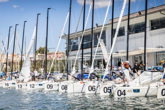 The Bay of Palma, ready for a first contact with the Sandberg Estates J/70 Worlds