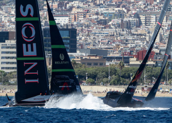 Two more race wins for INEOS Britannia on day two of the LV Cup