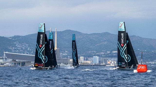 Full on start to racing on late first day of Youth America’s Cup