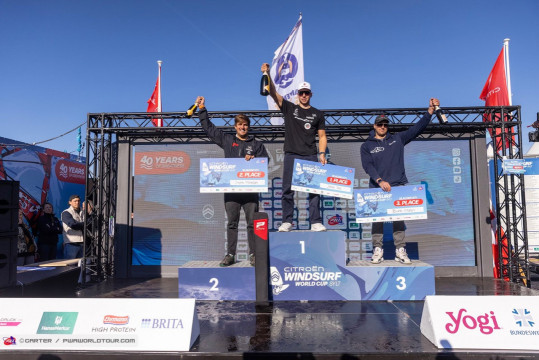 Bruno Martini terzo alla Coppa del Mondo Slalom Foil di Sylt