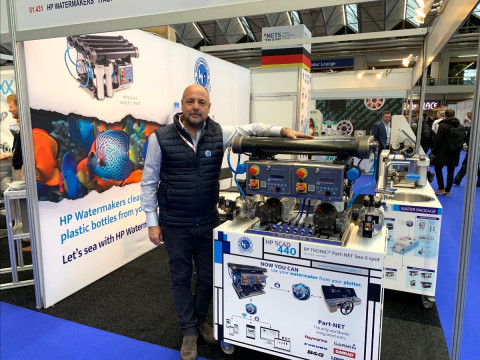The new compact HP SCA Double series
of desalinators presented for the first time at Metstrade 2024
