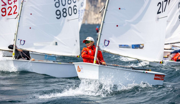Optimist, La Sprint Race di Riva del Garda è di Andrea Demurtas
