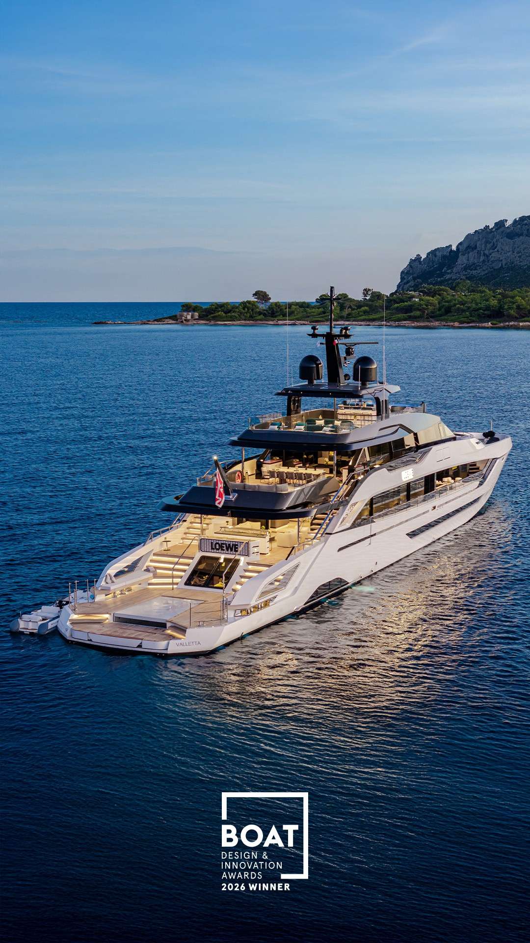 Tankoa M/Y Loewe Wins Exterior Design Award at 2026 Design & Innovation Awards