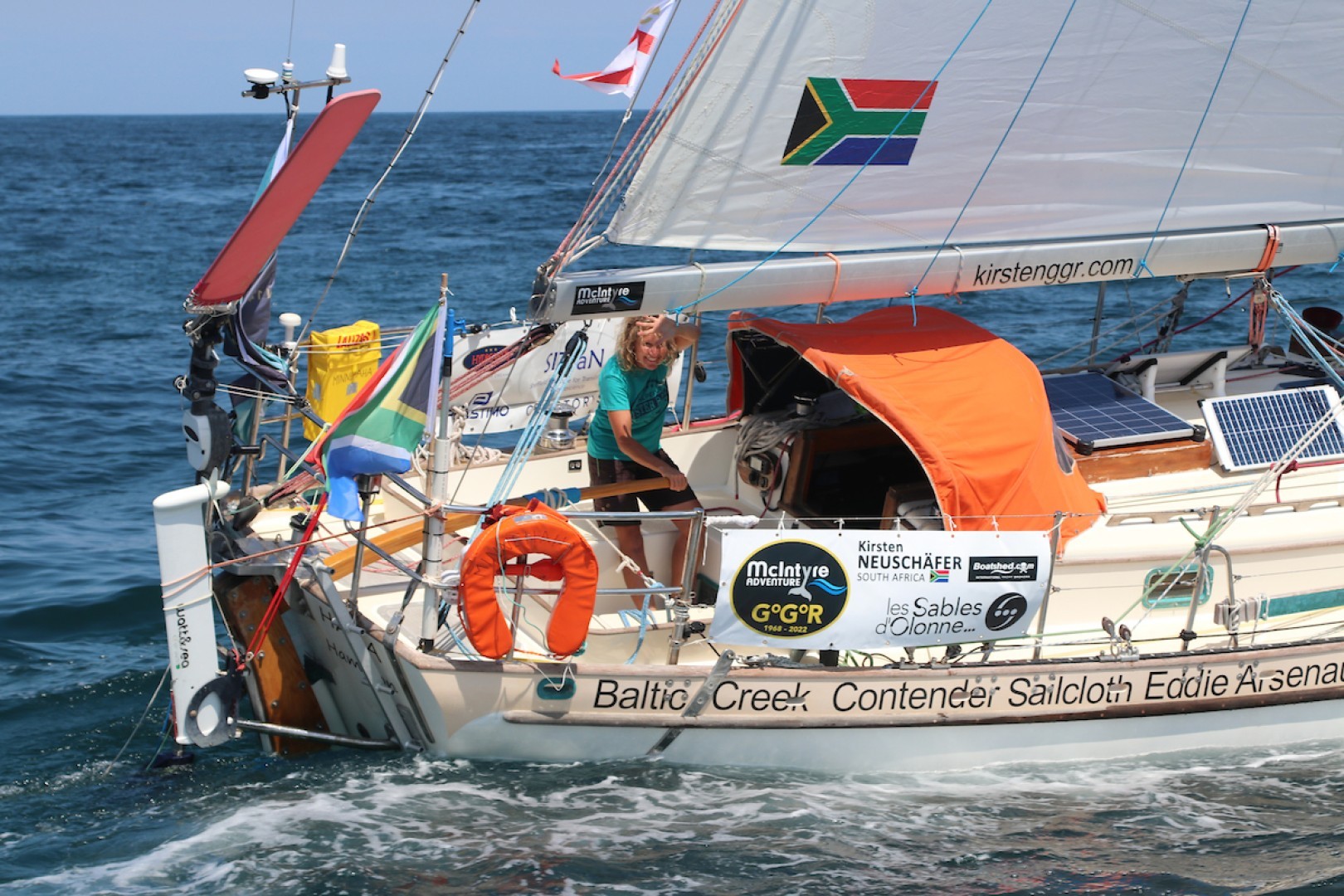 Kirsten Neuschäfer 's daring options brought her from 6th place in the Lanzarote gate to 2nd on arrival to Cape Town!