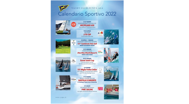 Yacht Club Punta Ala, Calendario Sportivo 2022