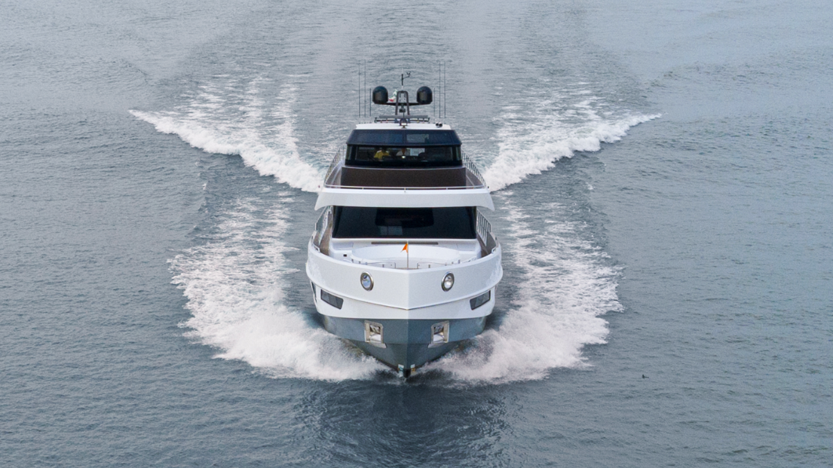 The forward thinking CL Yachts CLX96 underwent a successful maiden sea trial