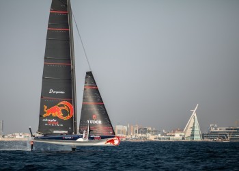 Alinghi Red Bull Racing sail in Jeddah