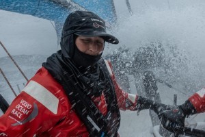 Leg 9, from Newport to Cardiff, day 5 on board Vestas 11th Hour. 24 May, 2018. Jena Hansen. James Blake/Volvo Ocean Race