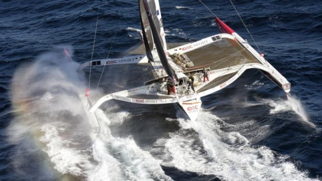 IDEC Sport maxi trimaran expected in London on Wednesday