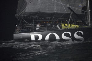 First images of the damage to the boat after Hugo Boss grounded.