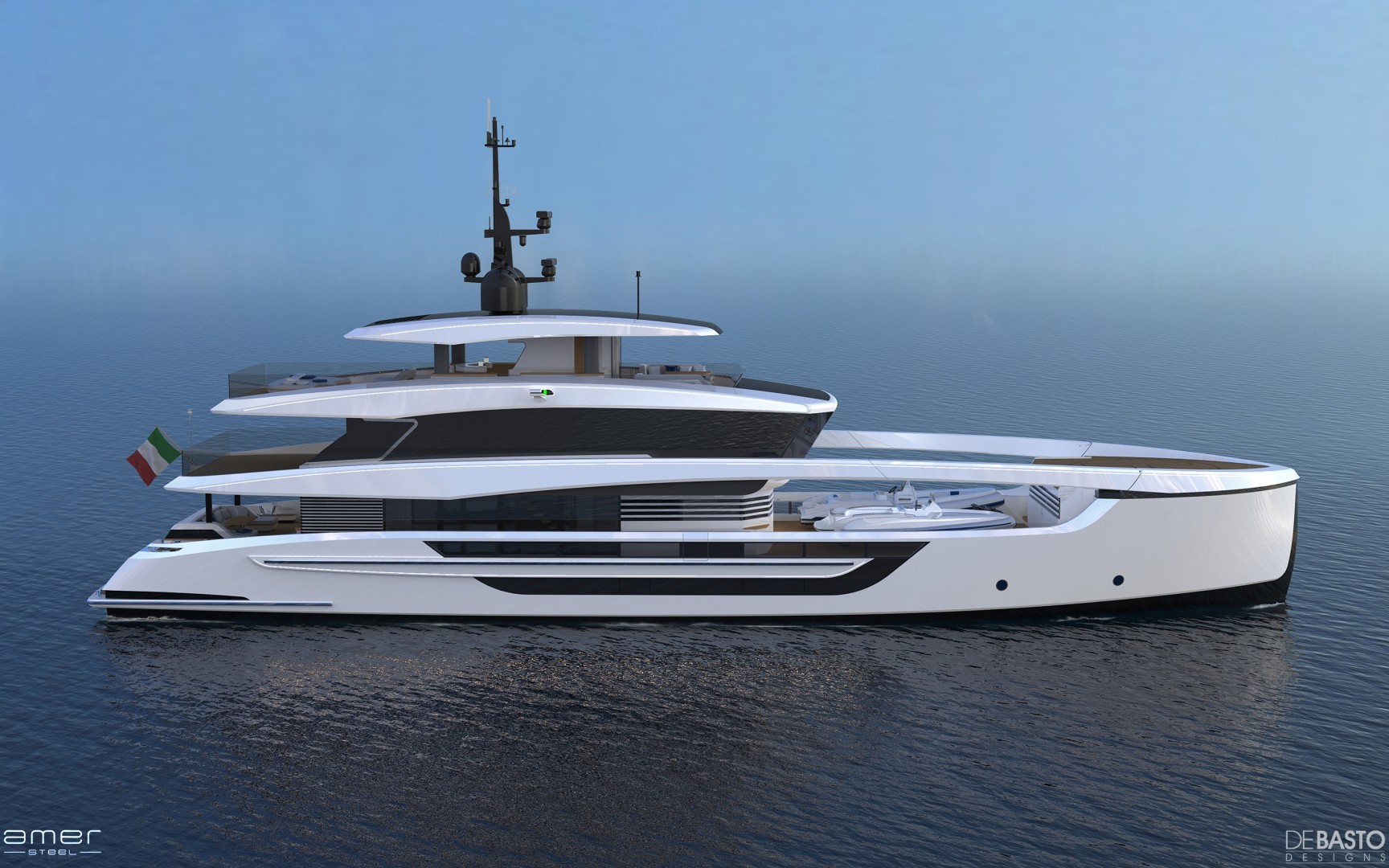 Amer Steel 41 m Explorer revealed at Monaco Yacht Show
