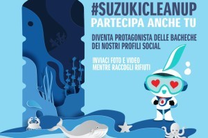 #SuzukiCleanUp raccogliere un rifiuto a testa dal mare, fa la differenza