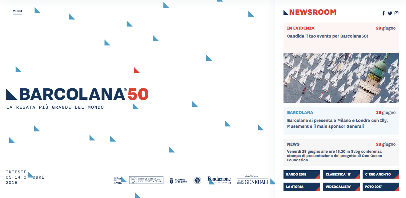 Barcolana: Online il nuovo sito web e nacsce la B50 Newsroom
