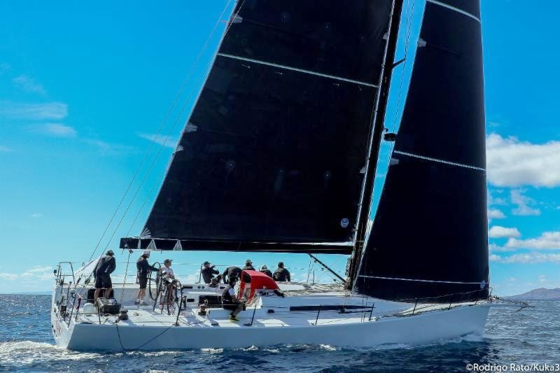 Back on the race track after a pitstop in Cape Verdes - Franco Niggeler's Swiss Cookson 50 Kuka3