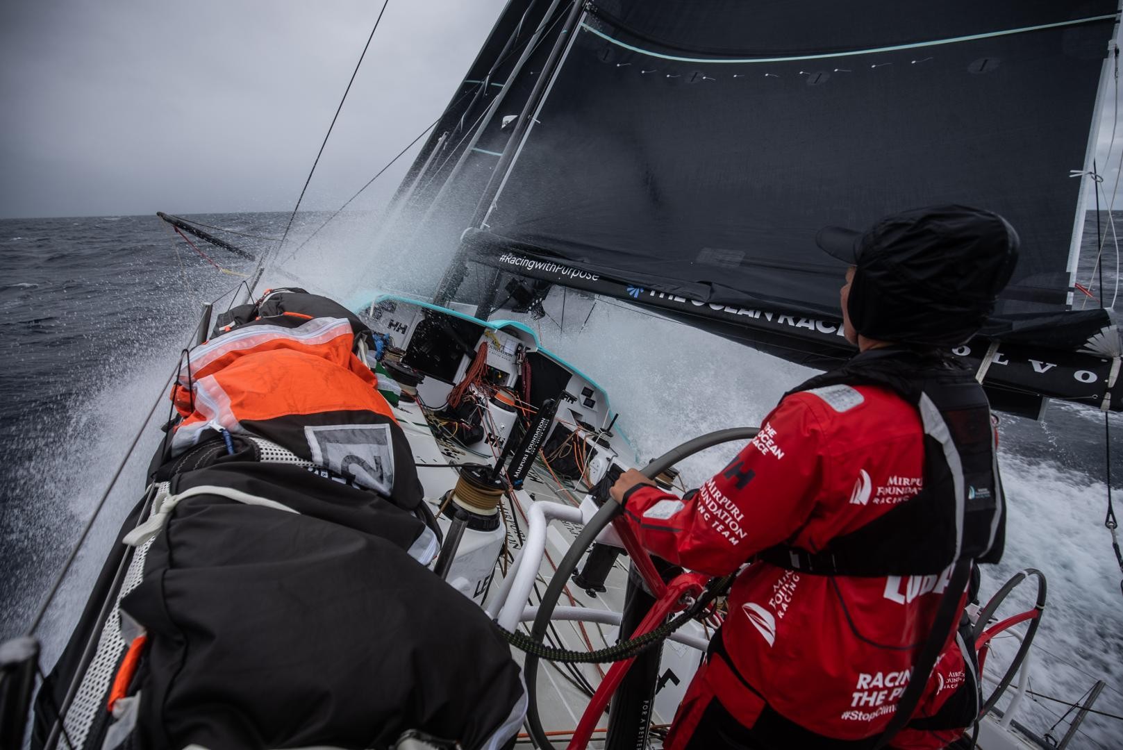 The Ocean Race Europe. Leg 1 from Lorient, France, to Cascais, Portugal. On Board Mirpuri Foundation Racing Team