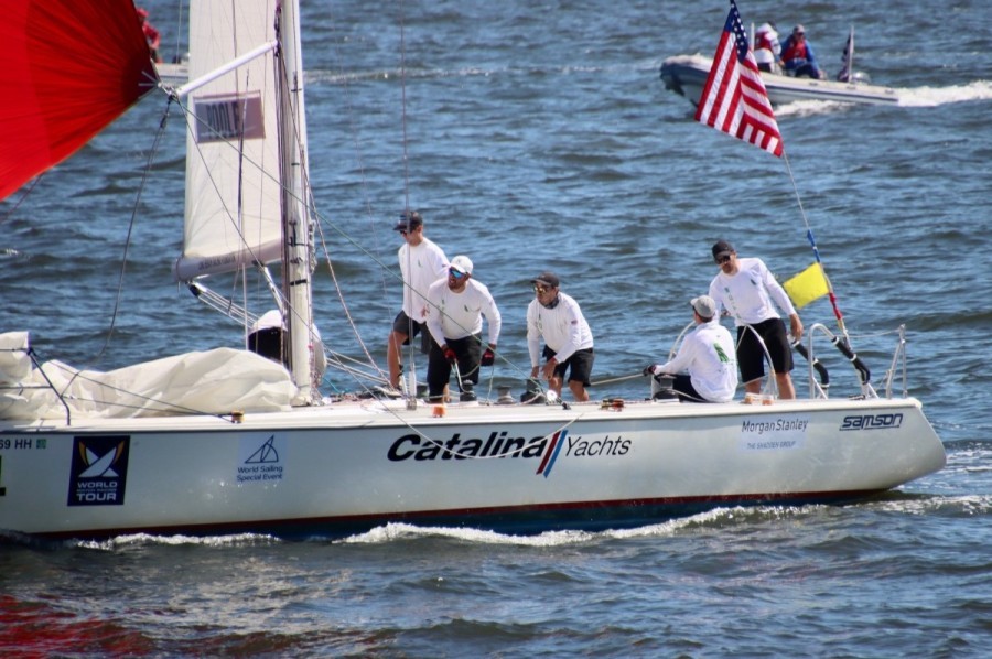 Ian Williams (GBR) and Team Gladstone's Long Beach have won the 57th Congressional Cup – and a fifth iconic Crimson Blazer – toppling defending champion Taylor Canfield (USA) and Team Stars+Stripes 3 to 1 in the final matches of this thrilling five-day regatta