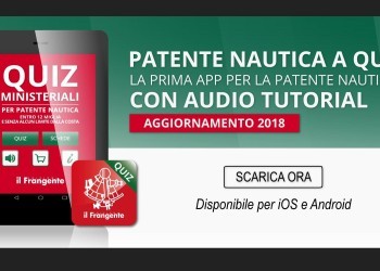 "Patente nautica a quiz", la prima App per la patente nautica con audio tutorial!