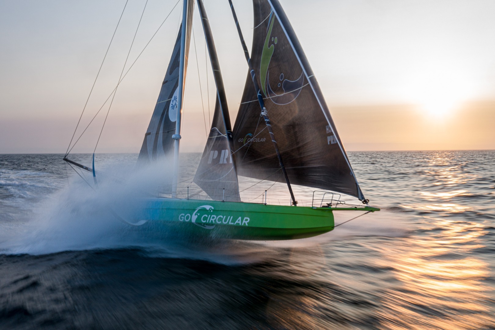 The Ocean Race 2022-23 - 26 May 2023, Leg 5 Day 4 onboard Team Holcim - PRB, at full speed during the 24 hours record. © Yann Riou | polaRYSE / Holcim - PRB / The Ocean Race