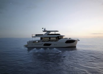 Absolute Navetta 70, at the 2023 Cannes Yachting Festival