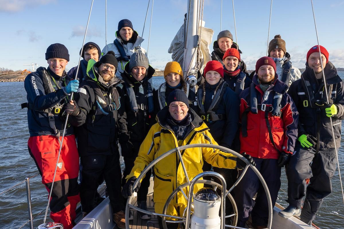 Tapio Lehtinen (Finland)  bets on his experience and his crew's youth to make a difference in the fleet. Picture Credit: Juhani_Niiranen_HS
