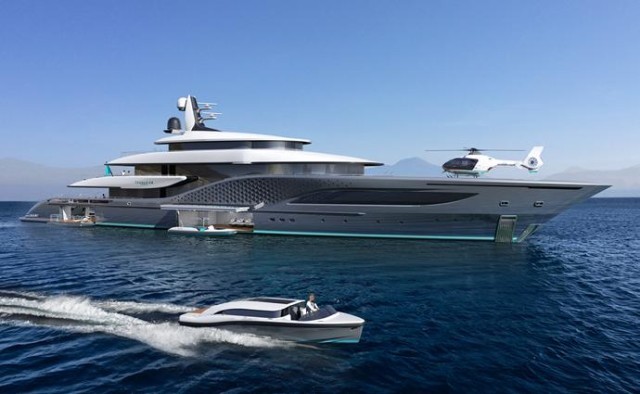 The new 77m Turquoise Yacht