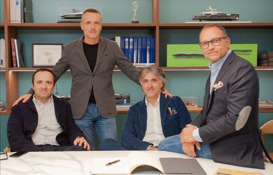Massimo Antonini (CFO), Lorenzo Antonini (COO), Simone Antonini (CEO) and Aldo Manna (Partner & Sales Director)