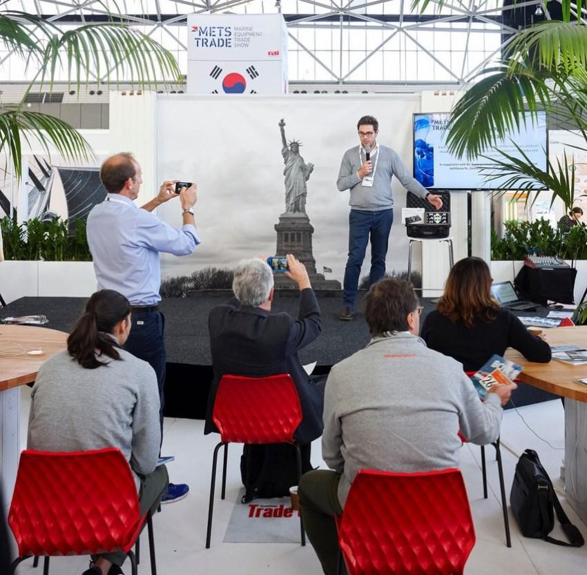 Exhibitors showcase their latest innovations on stage at METSTRADE 2018