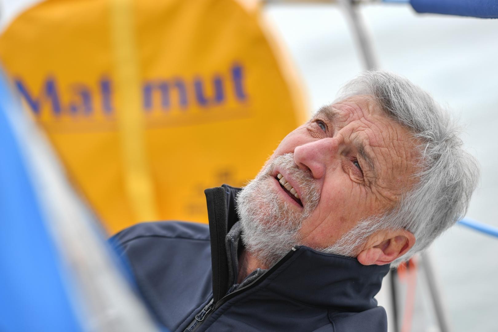 Race Leader Jean-Luc Van Den Heede suffers knock-down and damage to the rig of his yacht Matmut
