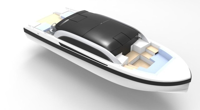 Wooden Boats unveils the new 'Slim' Limousine Tender,
the 7.5 meter boat designed for the garage of every yacht