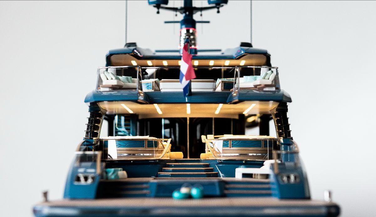 Royal Huisman is proud to present the 1st images of PHI’s scale model