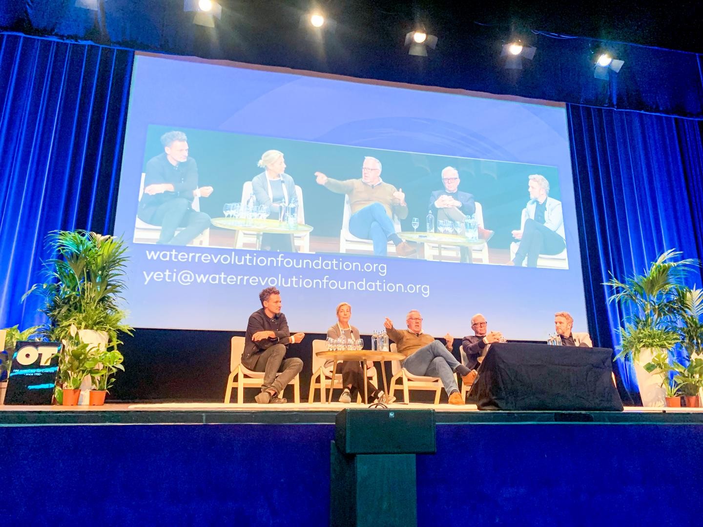 Martin Redmayne all'apertura della seconda giornata del Global Superyacht Forum focalizzata su The Water Revolution Foundation