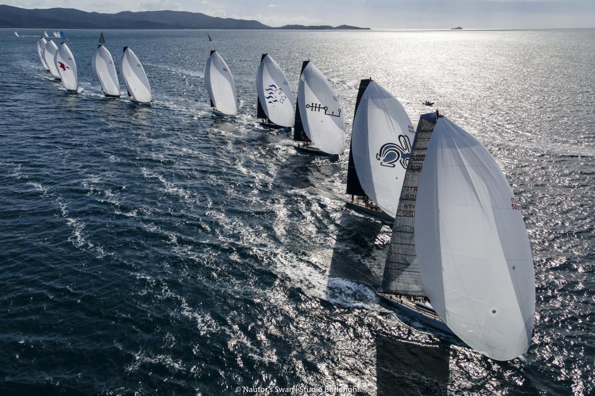 Swan One Design Worlds: close racing defines opening day